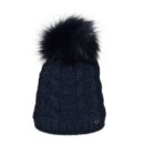 Damenmütze mit Pailletten, Felloptik