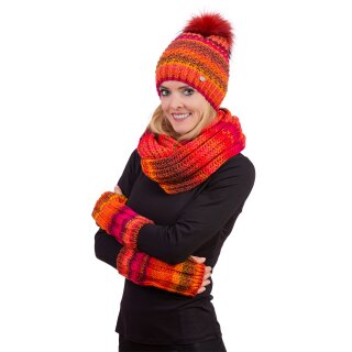 Strickloop, multi ca. 33 x 70 cm