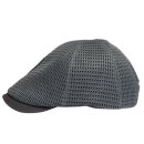 Flat Cap (Schiebermütze) in Mesh-optik, grau