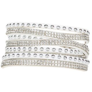 Fashionarmband Steinchen, weiß