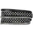 Fashionarmband Steinchen, schwarz