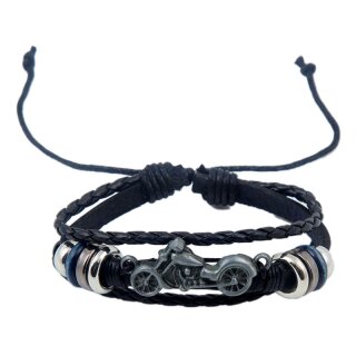Lederarmband Motorrad